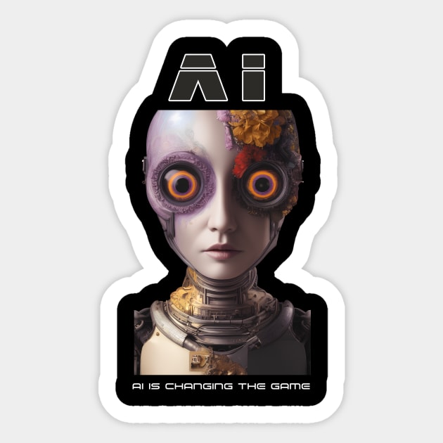 From Sci-Fi to Reality: AI Takes Over Sticker by Aleksandar NIkolic